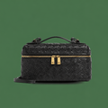 Bang Bang Bag Vanity Case in Black Intrecciato Calfskin