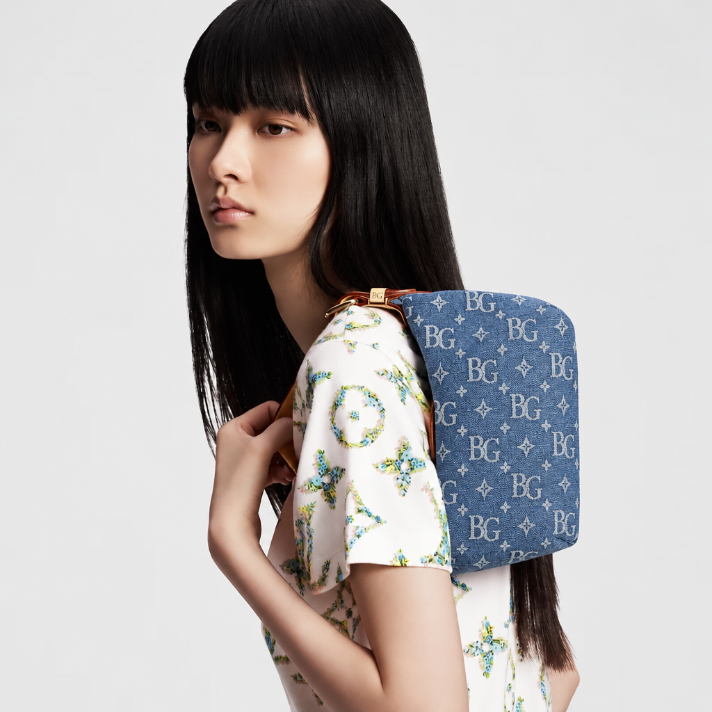 Pochette Hills in Monogram Denim Blue