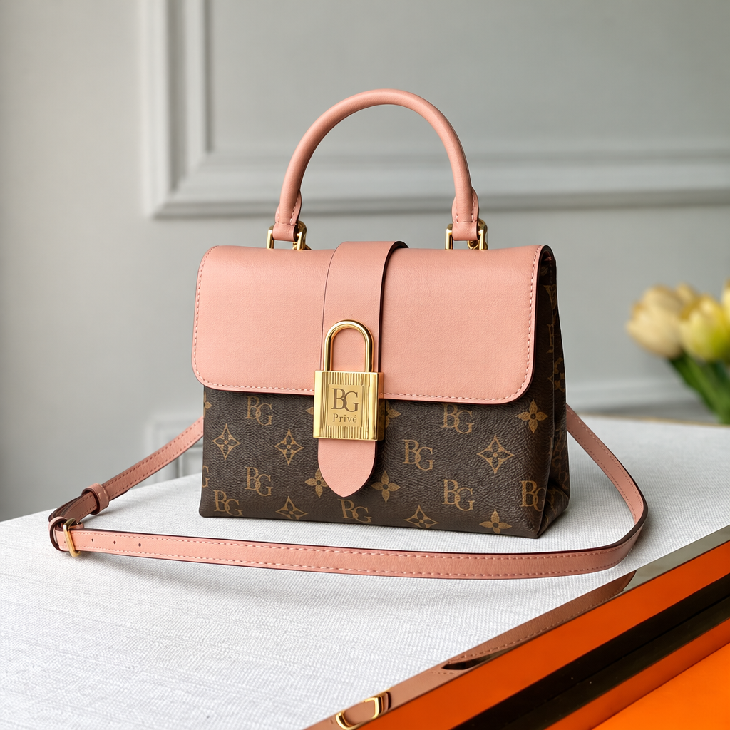 Locky BB Monogram in Rose Poudre