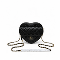 Heart Bag Black Lambskin AS3191