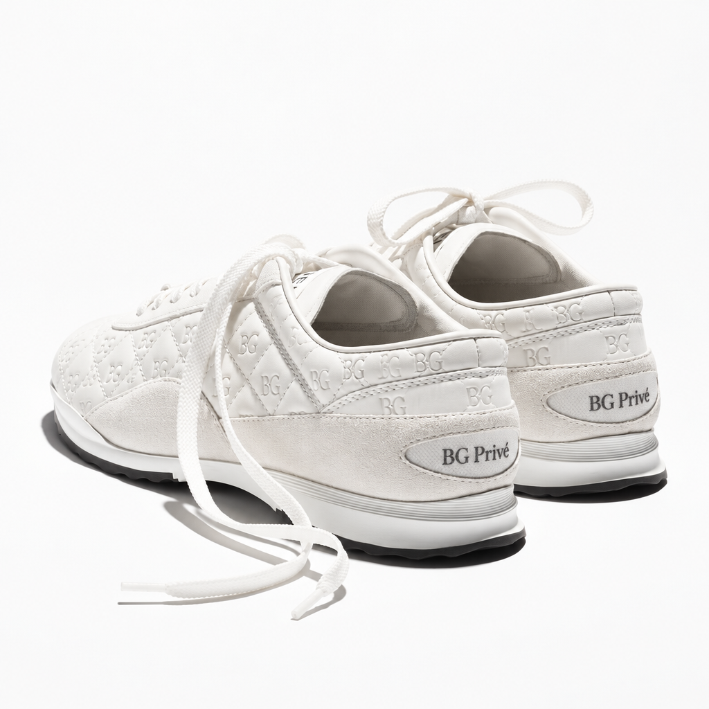 G34360 Interlocking Logo Low-Top Runner Sneakers