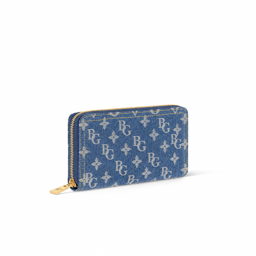 Zippy Wallet Remix Monogram Denim M82958
