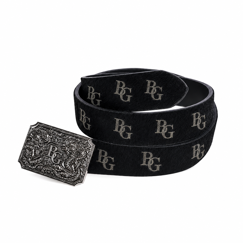 Double Dragon Metal Buckle Belt