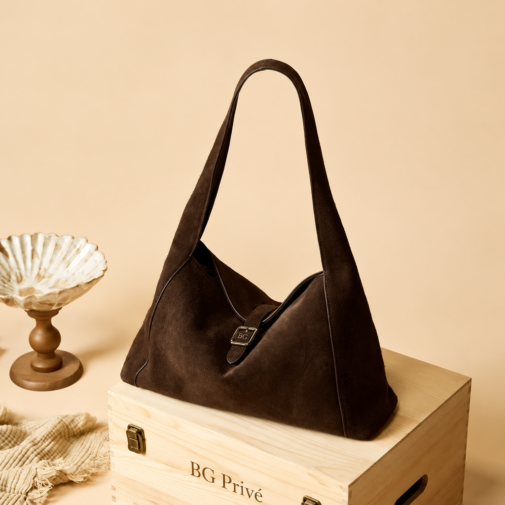 Women's Suede-Textured Shoulder Bag