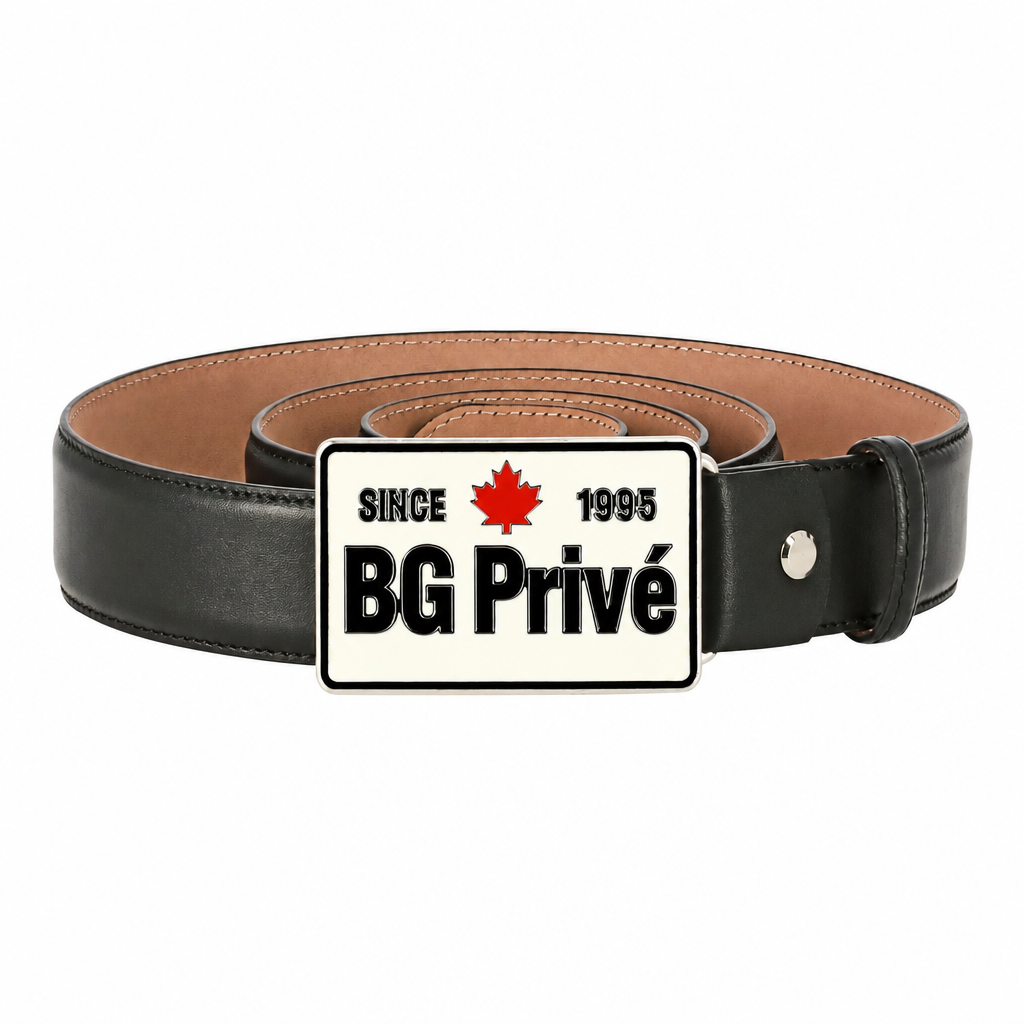 Canadian Gigolo Big Buckle Leather Belt
