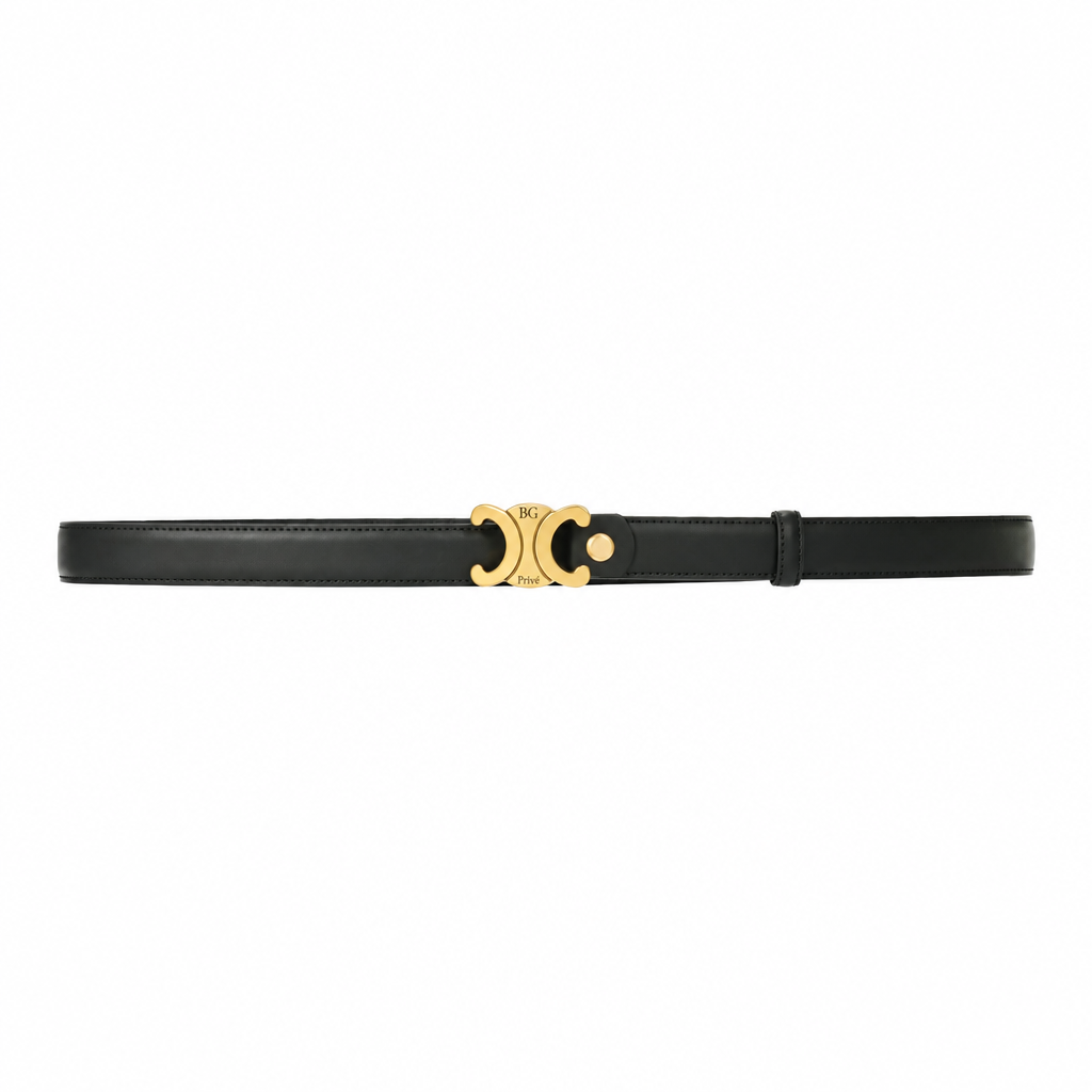 Triomphe Belt 25MM in Taurillon Leather