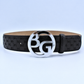 Guccissima Interlocking G 40mm Belt – Black