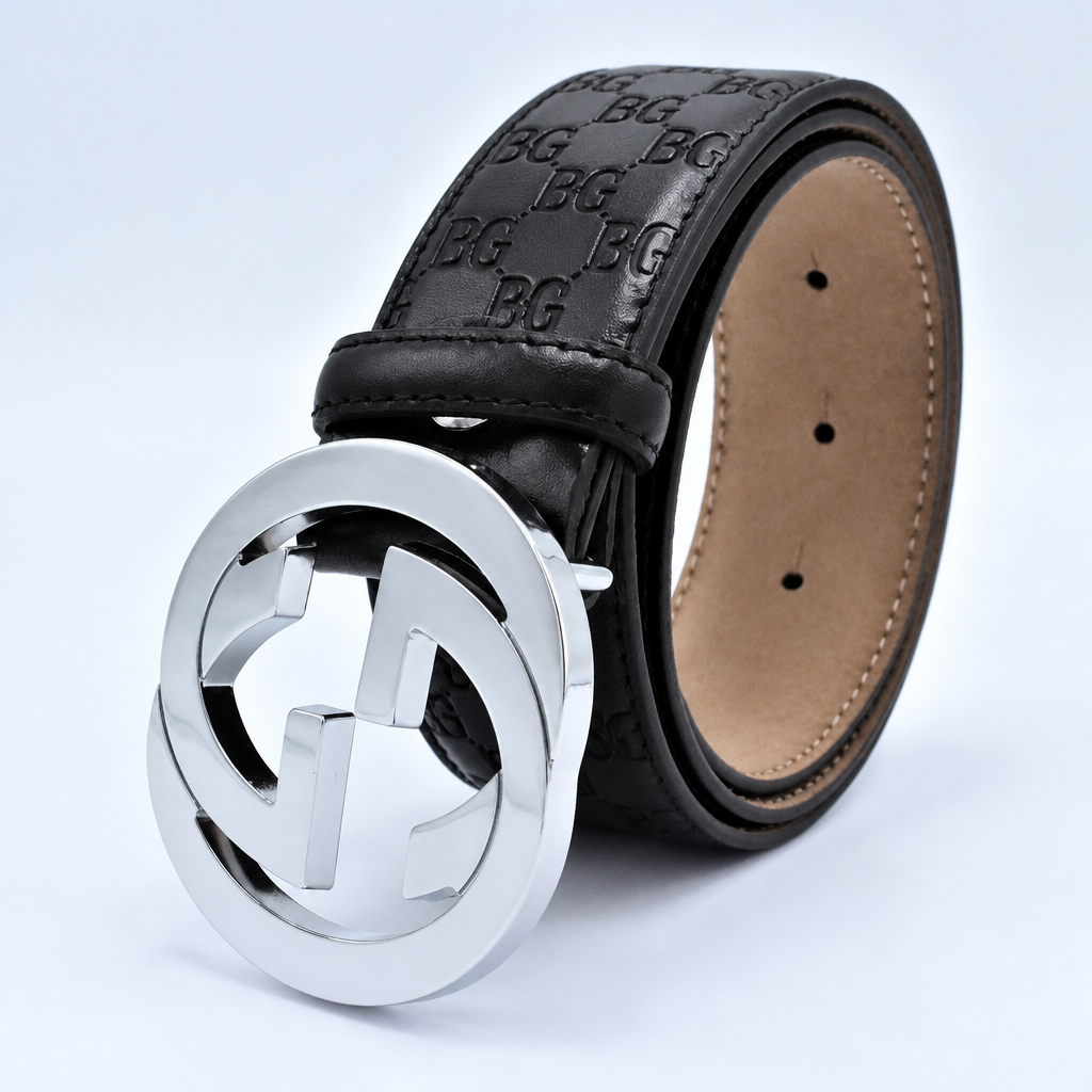 Guccissima Interlocking G 40mm Belt – Black
