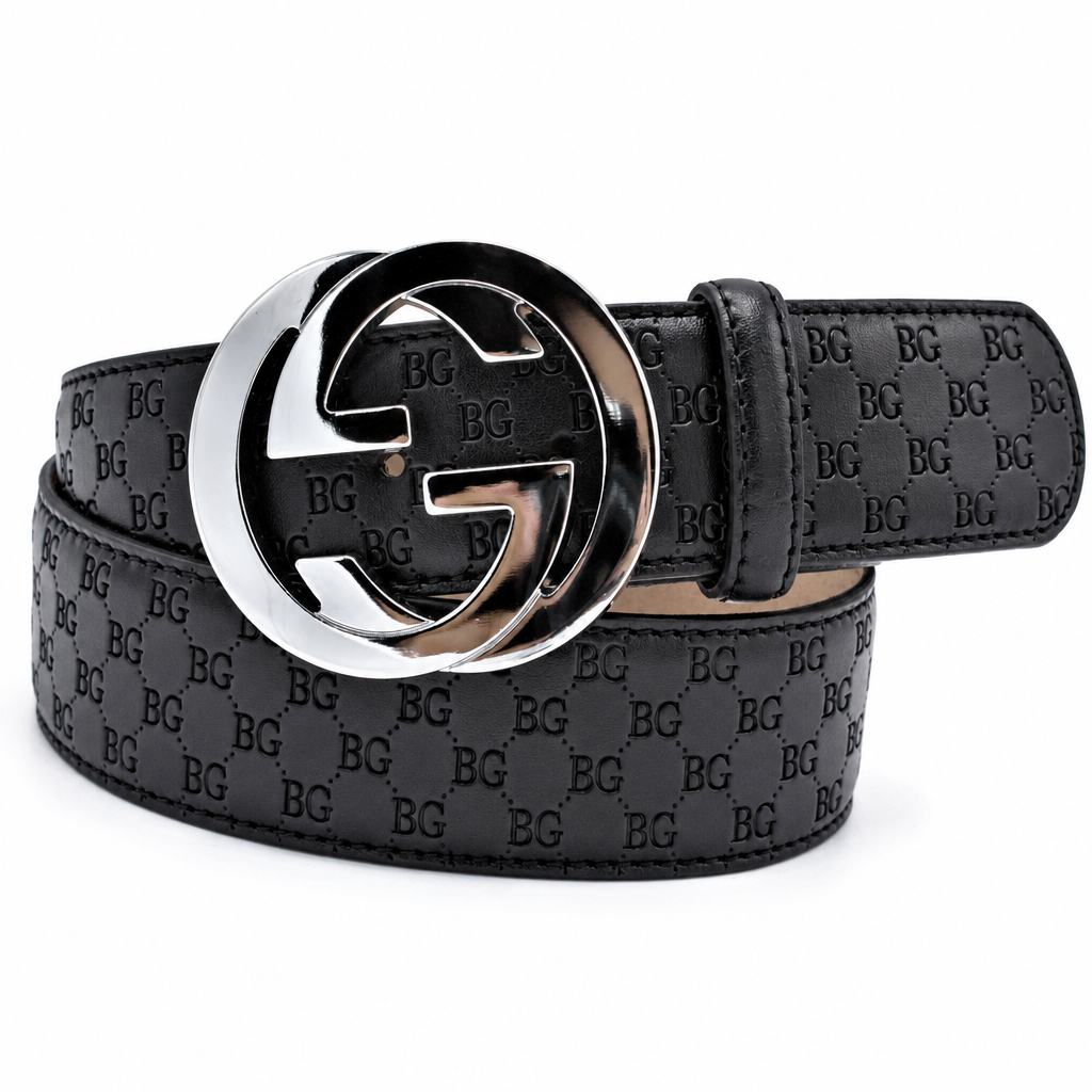 Guccissima Interlocking G 40mm Belt – Black