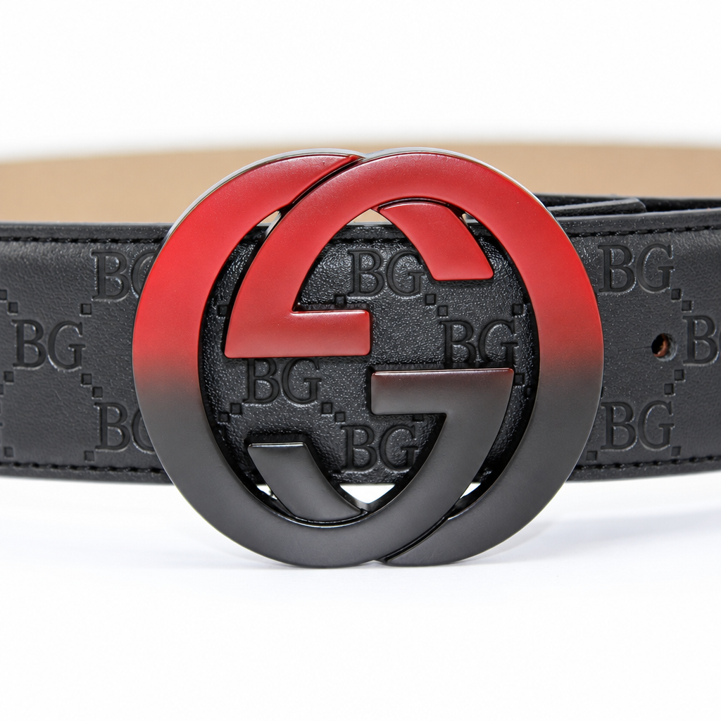 Interlocking G Belt in Black Signature Leather