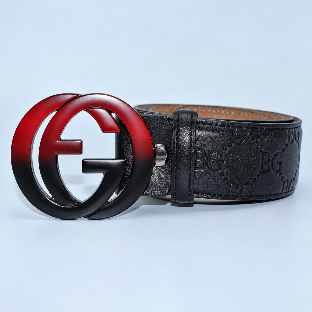 Interlocking G Belt in Black Signature Leather
