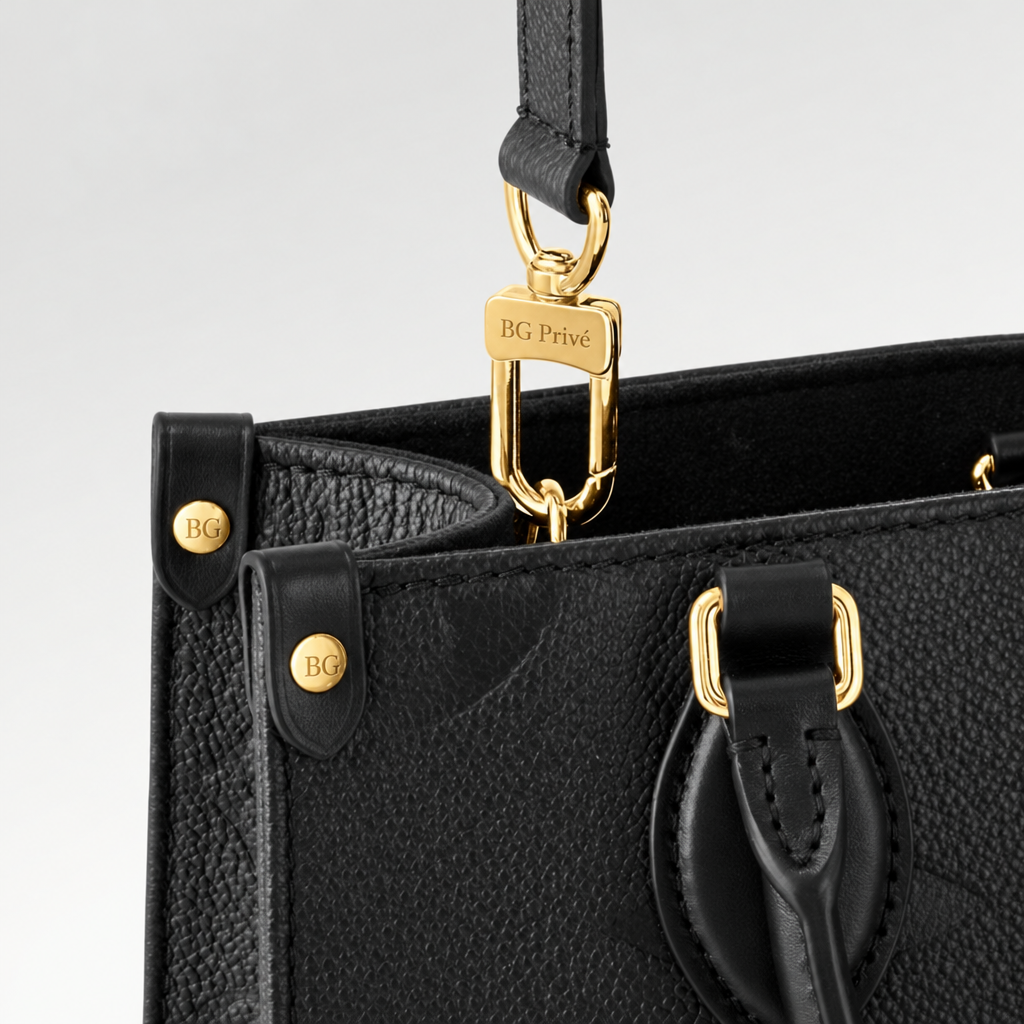 OnTheGo PM Tote Bag in Black Monogram Empreinte