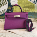 Mini Kelly 20 II Sellier in Violet Purple