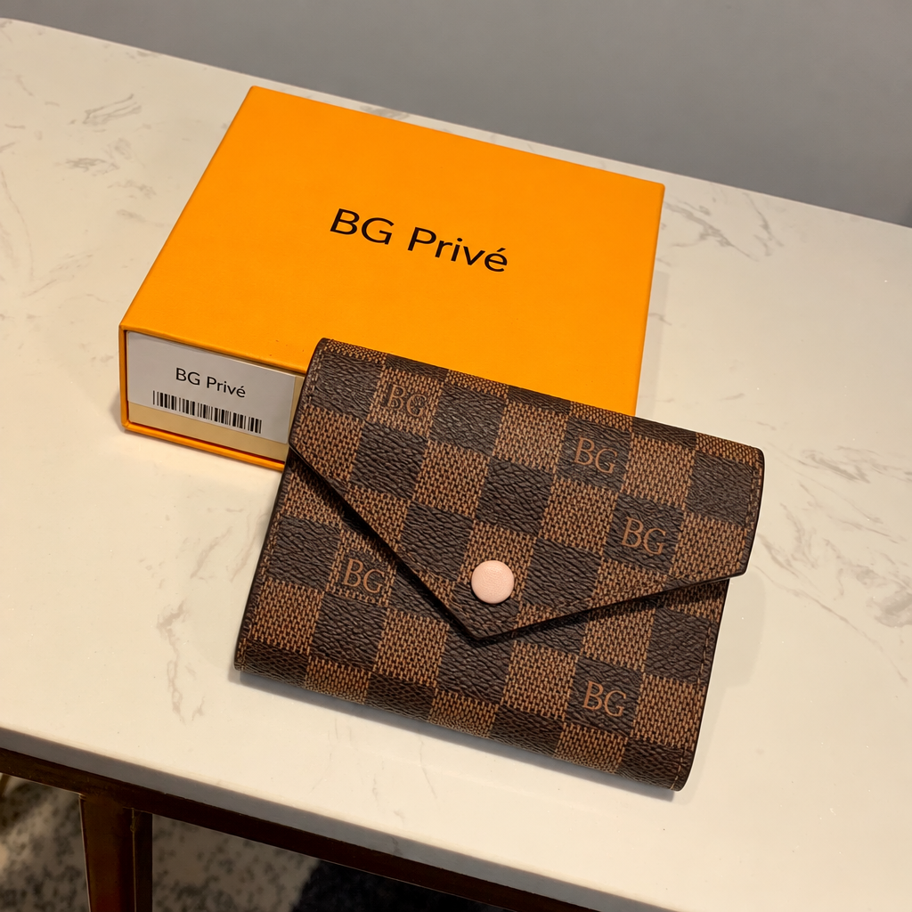 Victorine Wallet Damier Ebene Rose Ballerine N61700