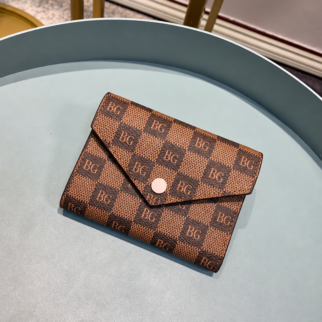 Victorine Wallet Damier Ebene Rose Ballerine N61700