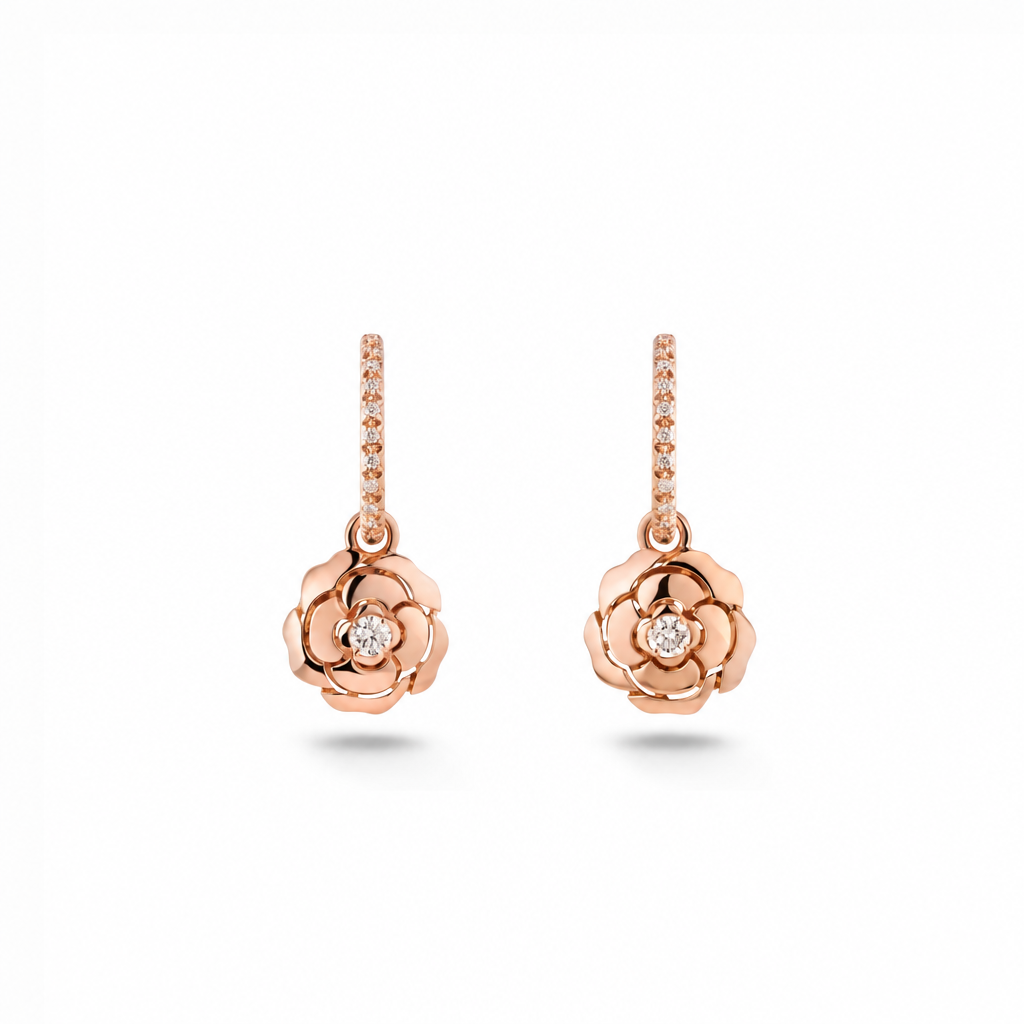 Camellia Earrings – Extrait de Camélia Diamond Drops