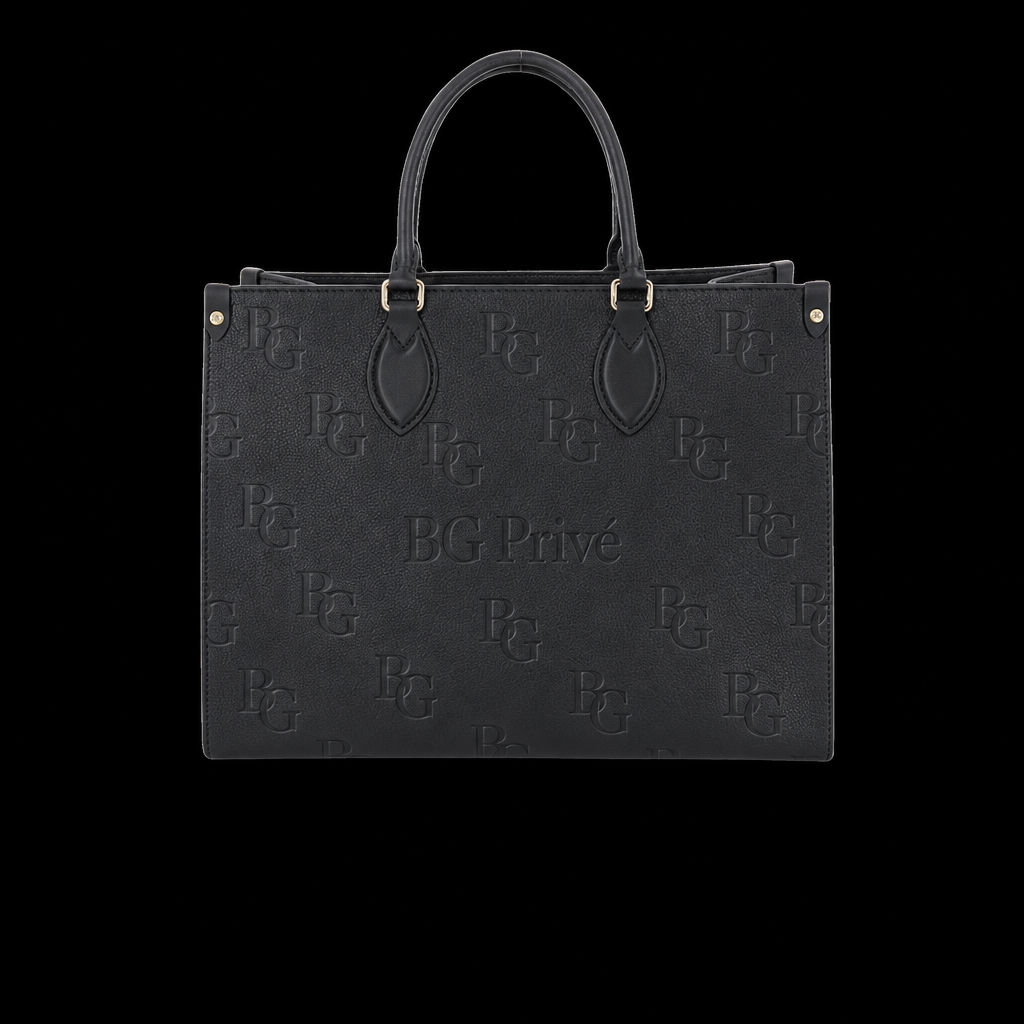 OnTheGo MM Tote in Black Monogram Empreinte Leather