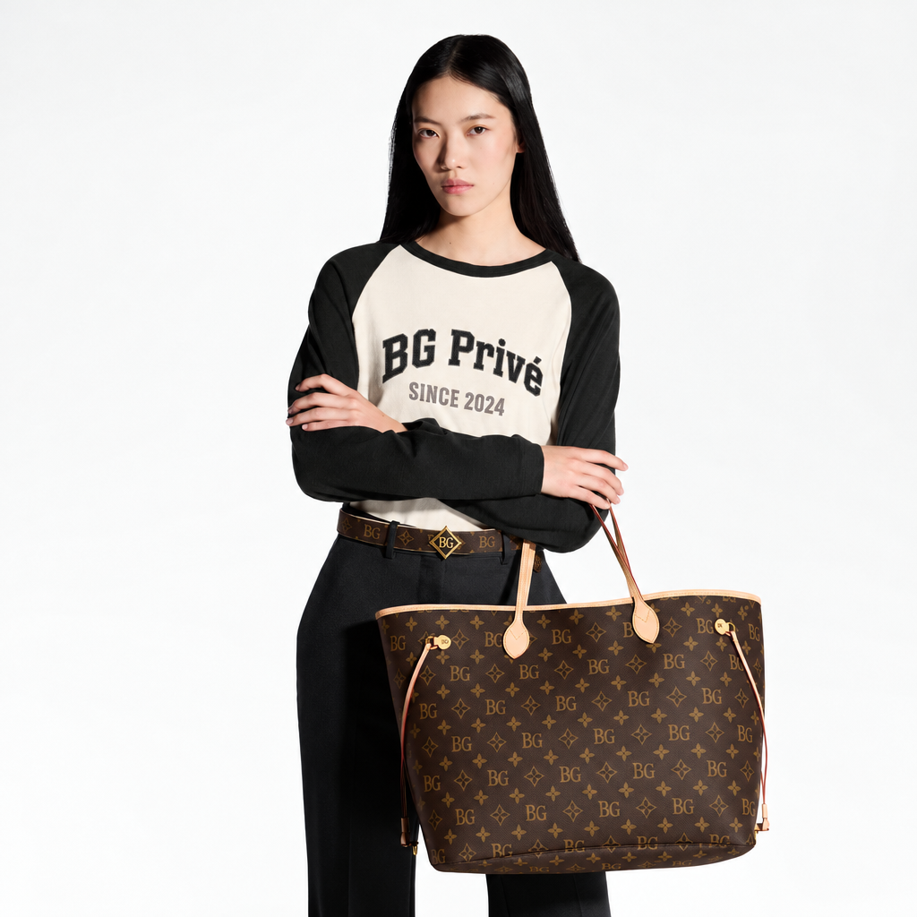 Neverfull GM Monogram Tote with Pivoine Lining
