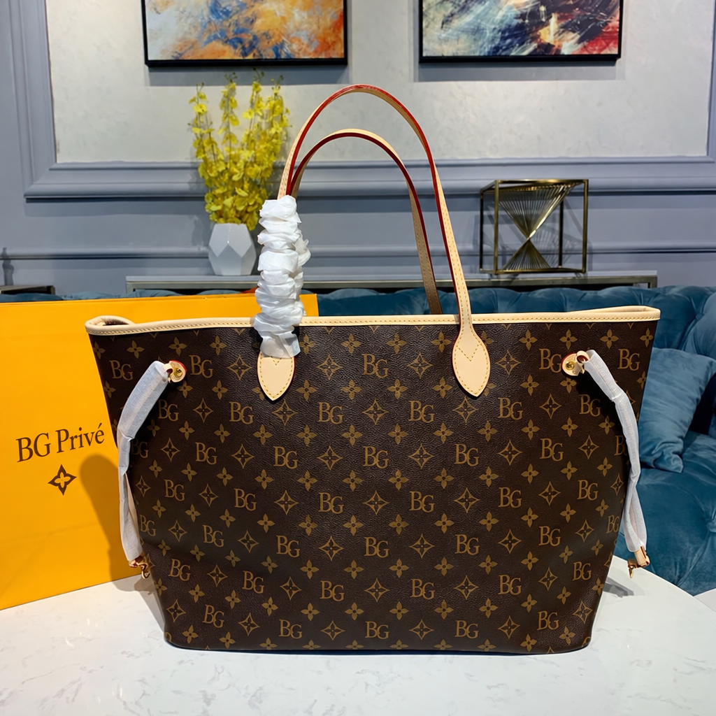 Neverfull GM Monogram Tote with Pivoine Lining