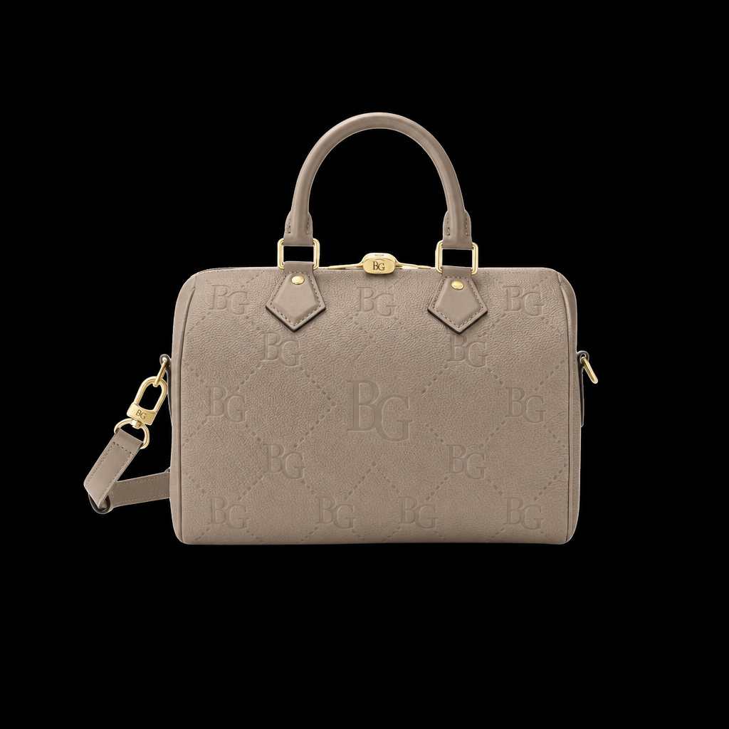 Speedy 25 Bandoulière in Tourterelle Monogram Empreinte Leather
