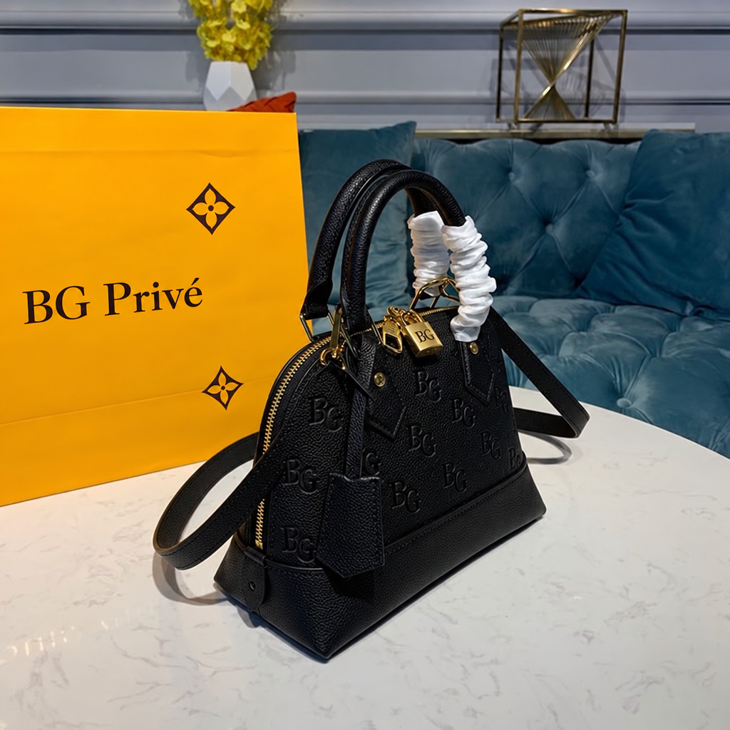 Neo Alma BB in Black Monogram Empreinte Leather