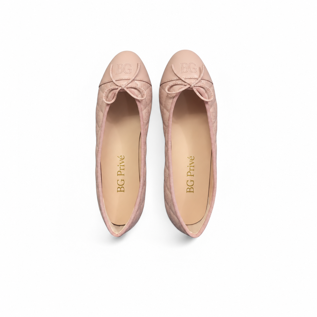 Interlocking Quilted Leather Ballet Flats