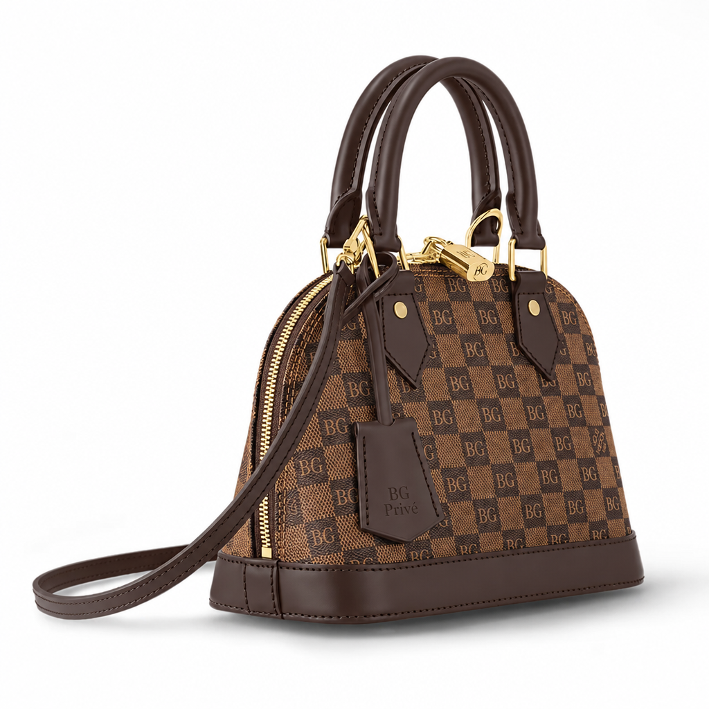 Alma BB Damier Ebene Top-Handle Bag