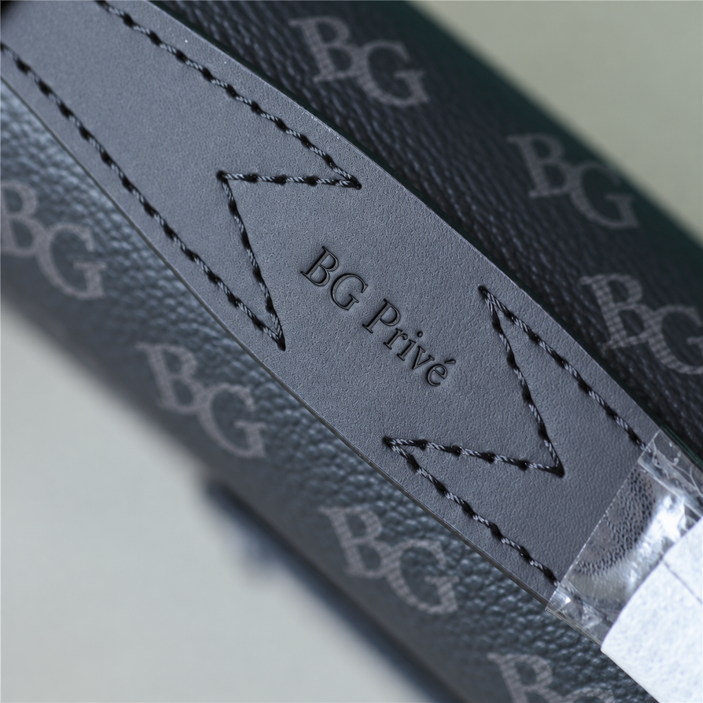 S-Lock Briefcase in Black and Gray Monogram