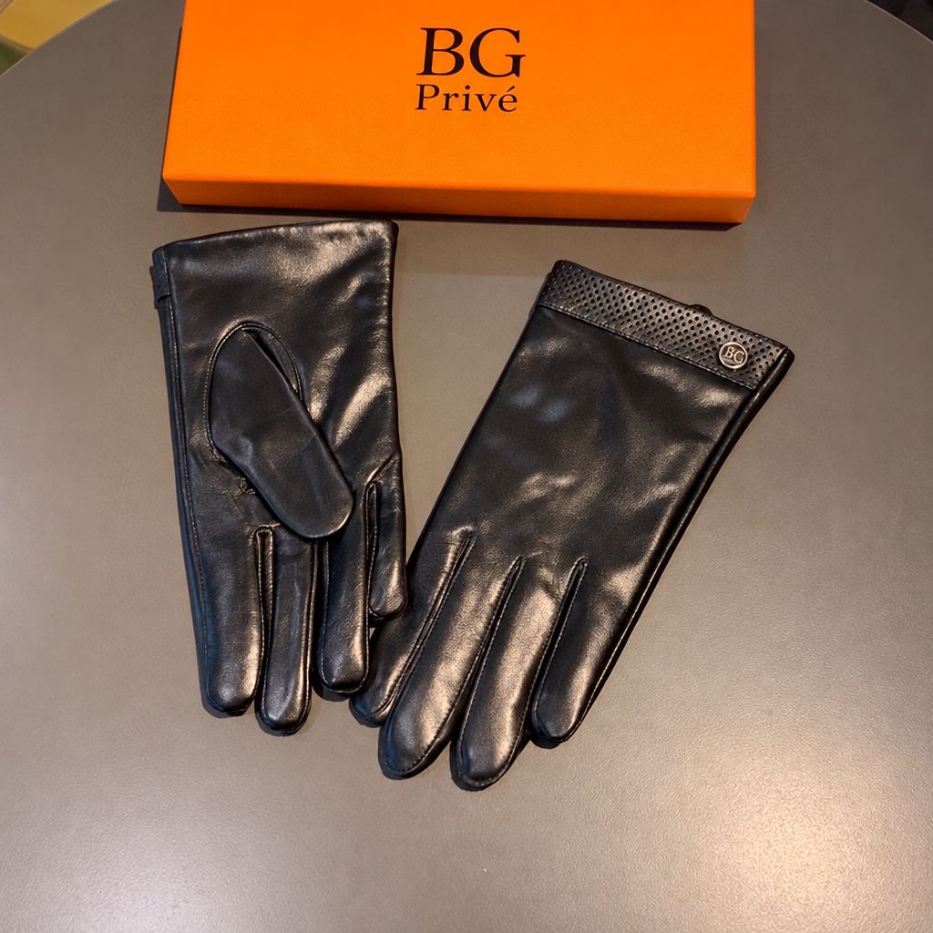 Perforated Leather Gloves