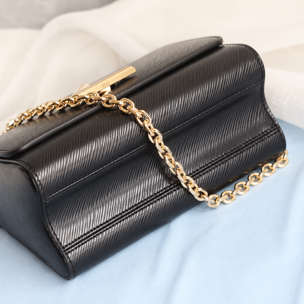 Twist MM Black Epi Shoulder and Crossbody Bag