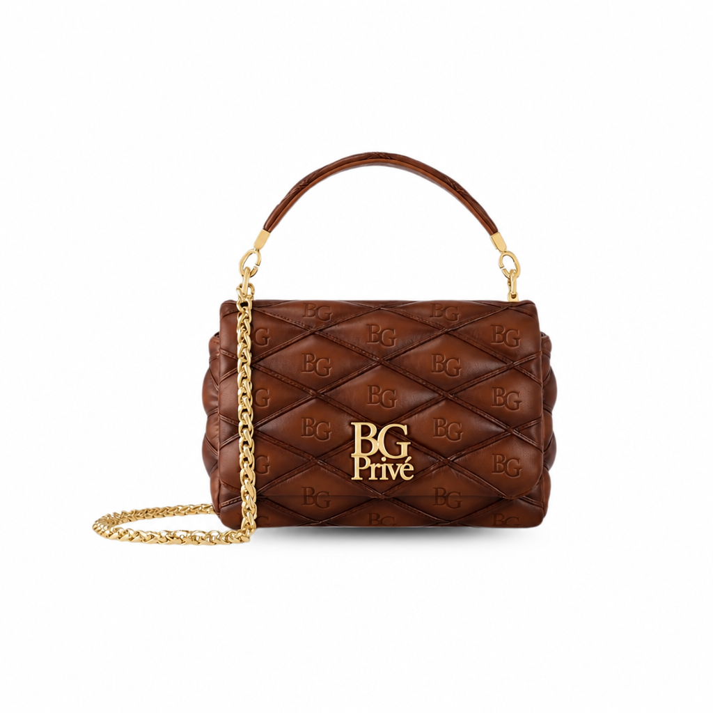 GO-14 MM Malletage Handbag in Smoked Tan