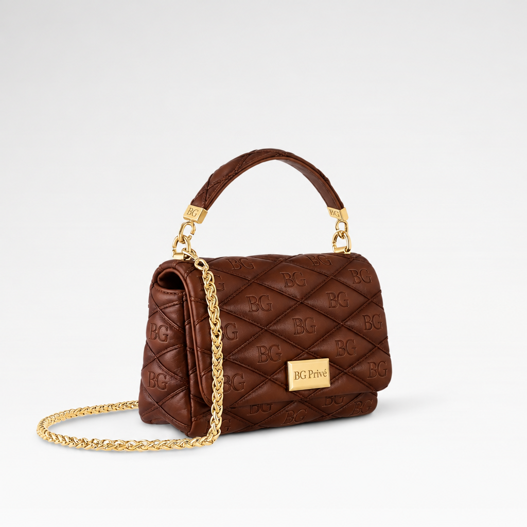 GO-14 MM Malletage Handbag in Smoked Tan