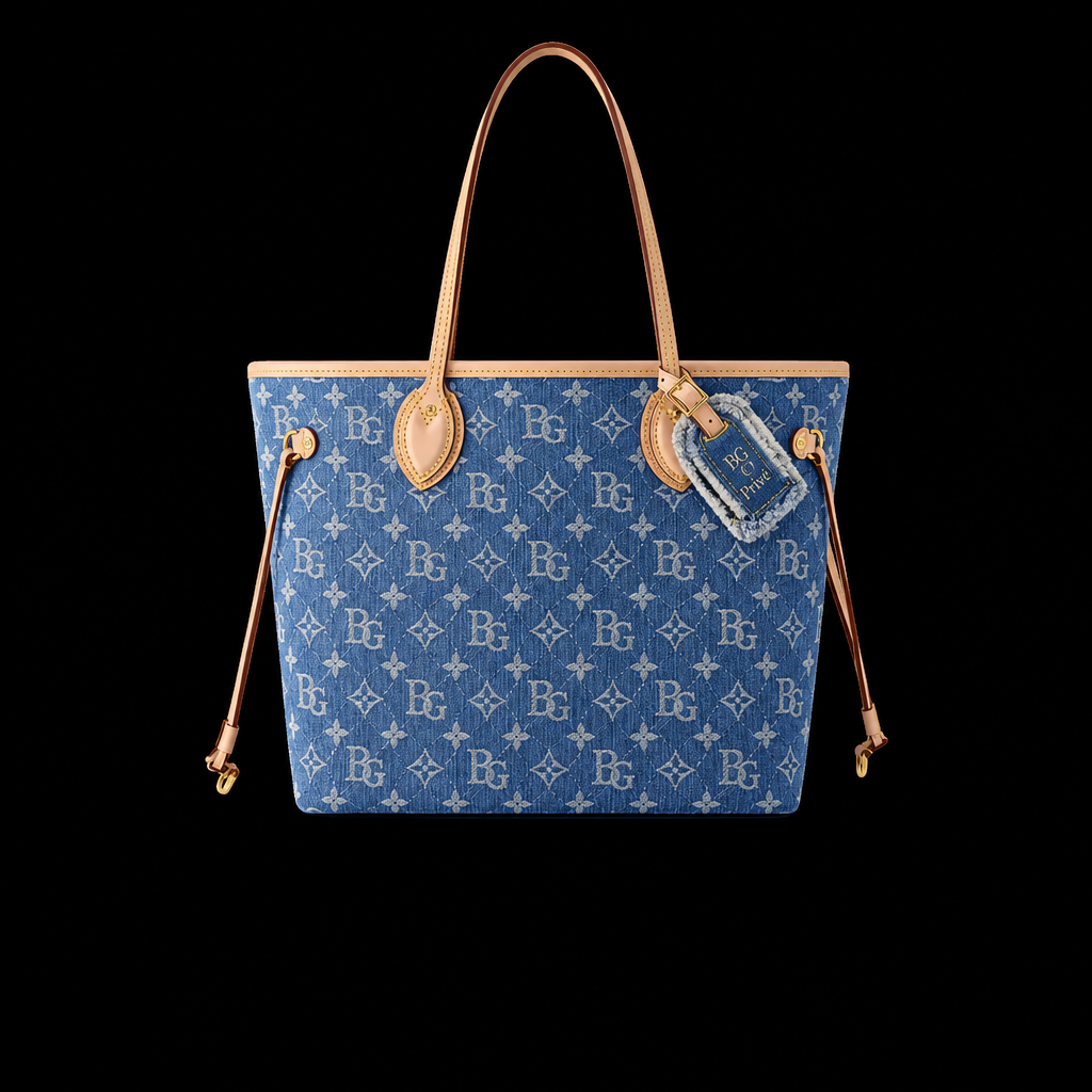 Neverfull MM Monogram Denim Tote