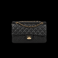 Classic Flap 11.12 Handbag in Black with Gold-Tone Hardware