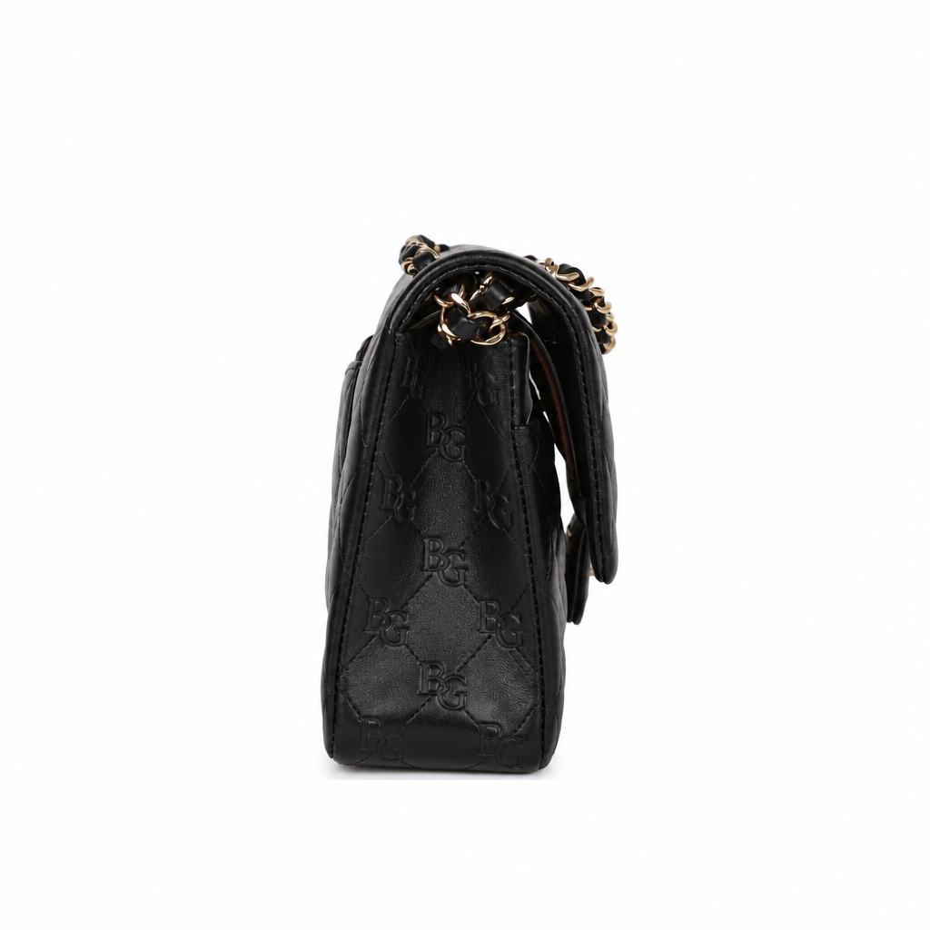 Classic Flap 11.12 Handbag in Black with Gold-Tone Hardware
