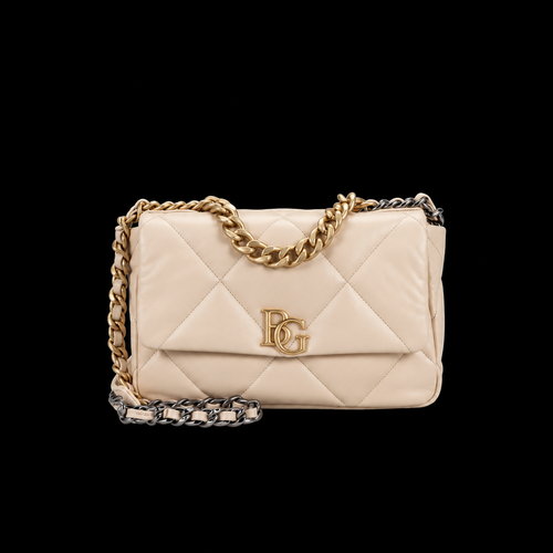 19 Bag in Light Beige Quilted Lambskin