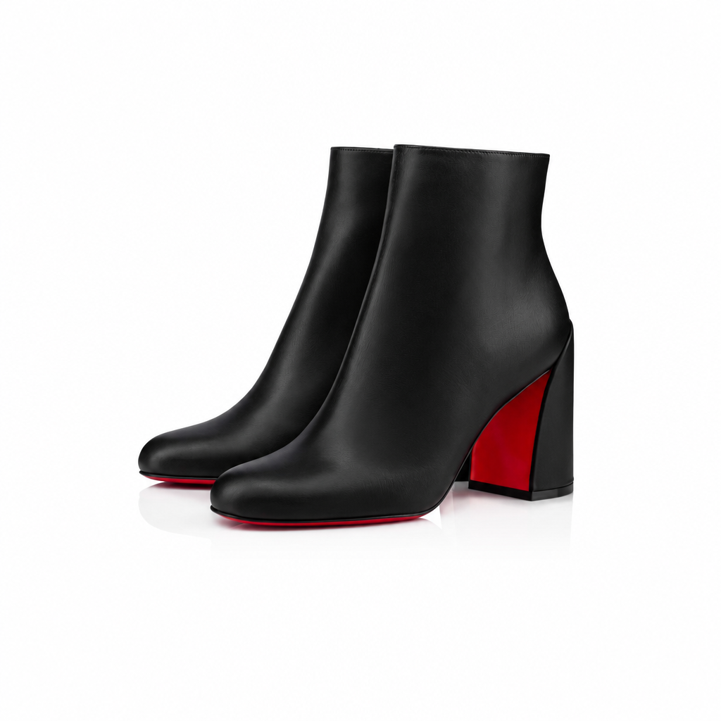 Christian Louboutin Turela 85 mm Black Calf-Leather Ankle Boots