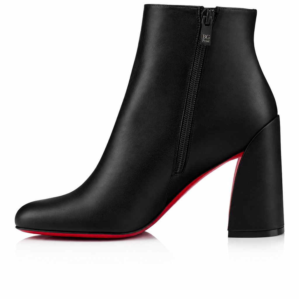 Christian Louboutin Turela 85 mm Black Calf-Leather Ankle Boots
