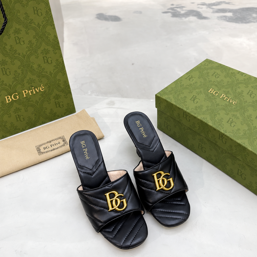 Women's Double G Slide Sandal in Black