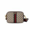 Ophidia Small Crossbody Bag in Beige and Ebony