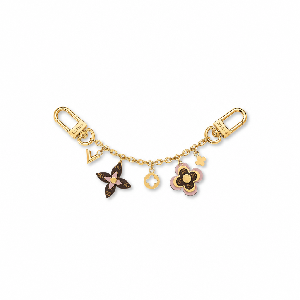 Blooming Flowers Chain Bag Charm