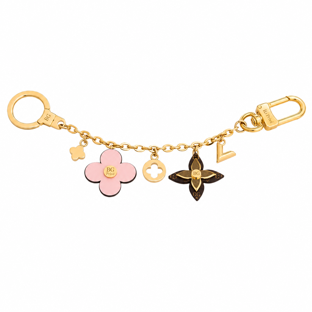 Blooming Flowers Chain Bag Charm