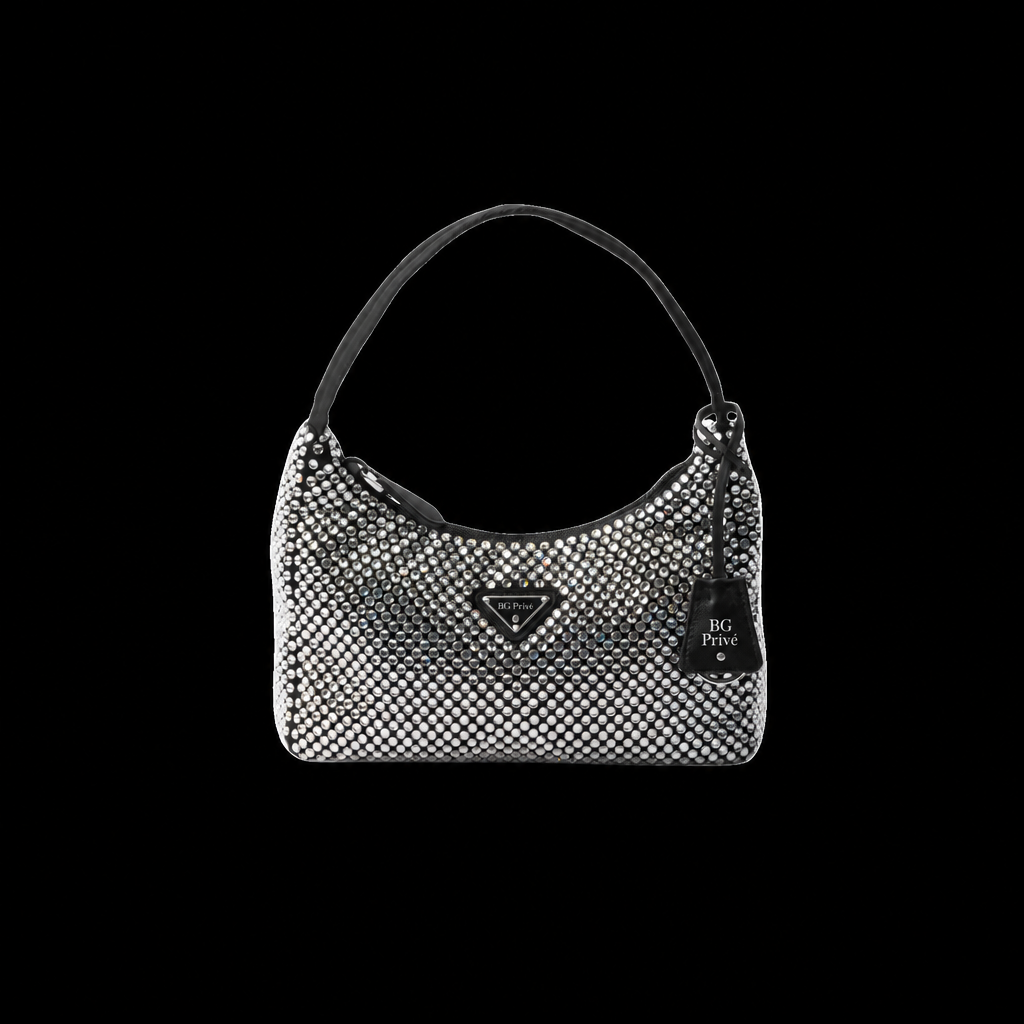Re-Edition 2000 Crystal-Embellished Mini Hobo Bag