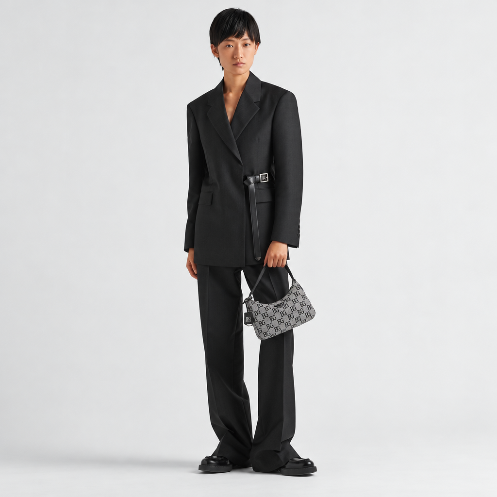 Re-Edition 2000 Crystal-Embellished Mini Hobo Bag