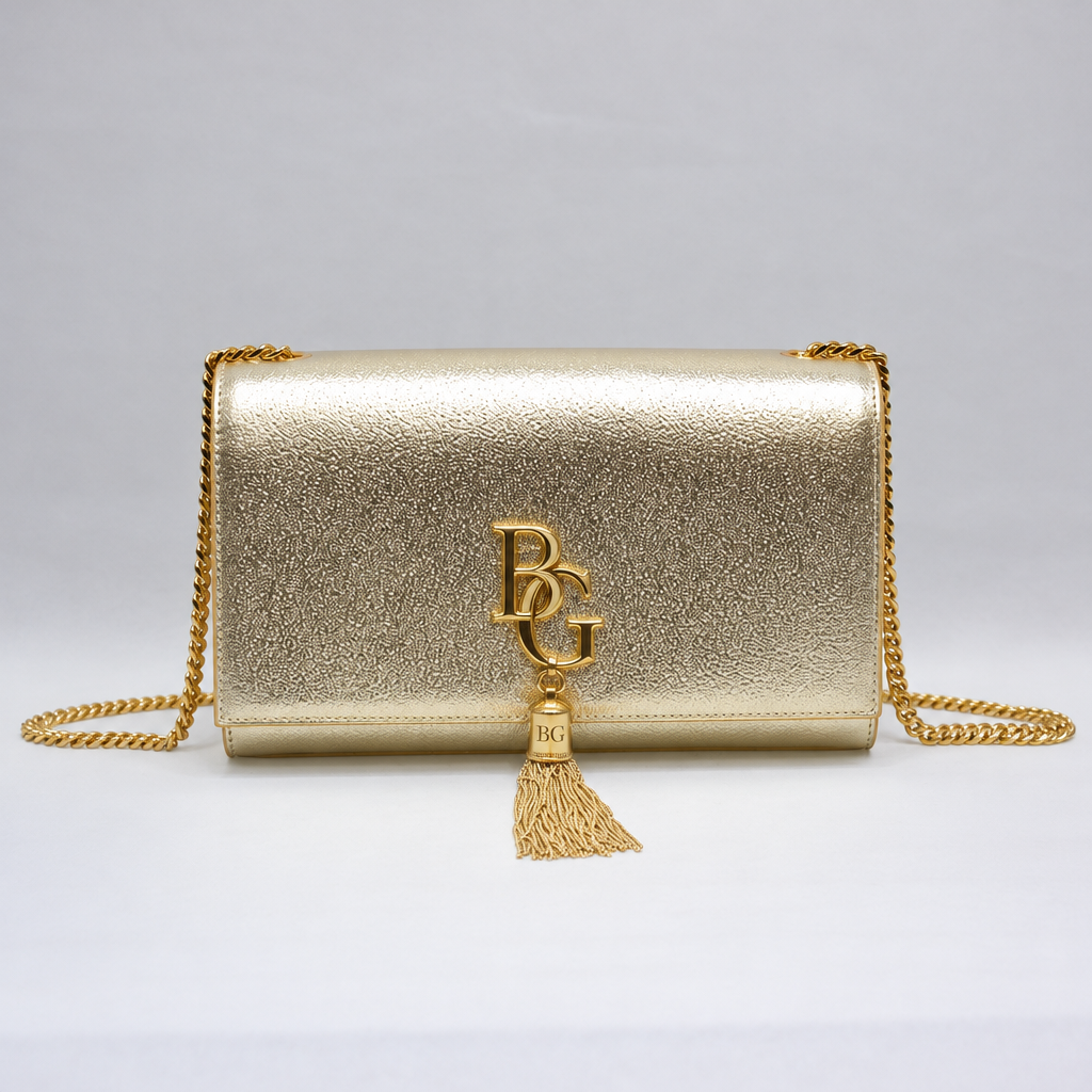 Kate Bag – Small Tassel in Metallic Leather