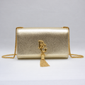 Kate Bag – Small Tassel in Metallic Leather