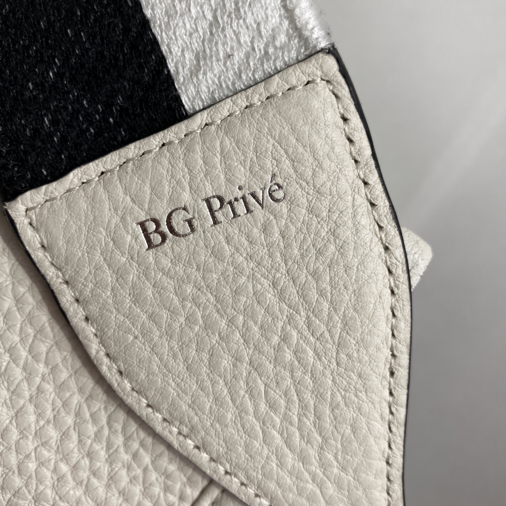 1BH191 Bag – White Mini Leather Shoulder Bag