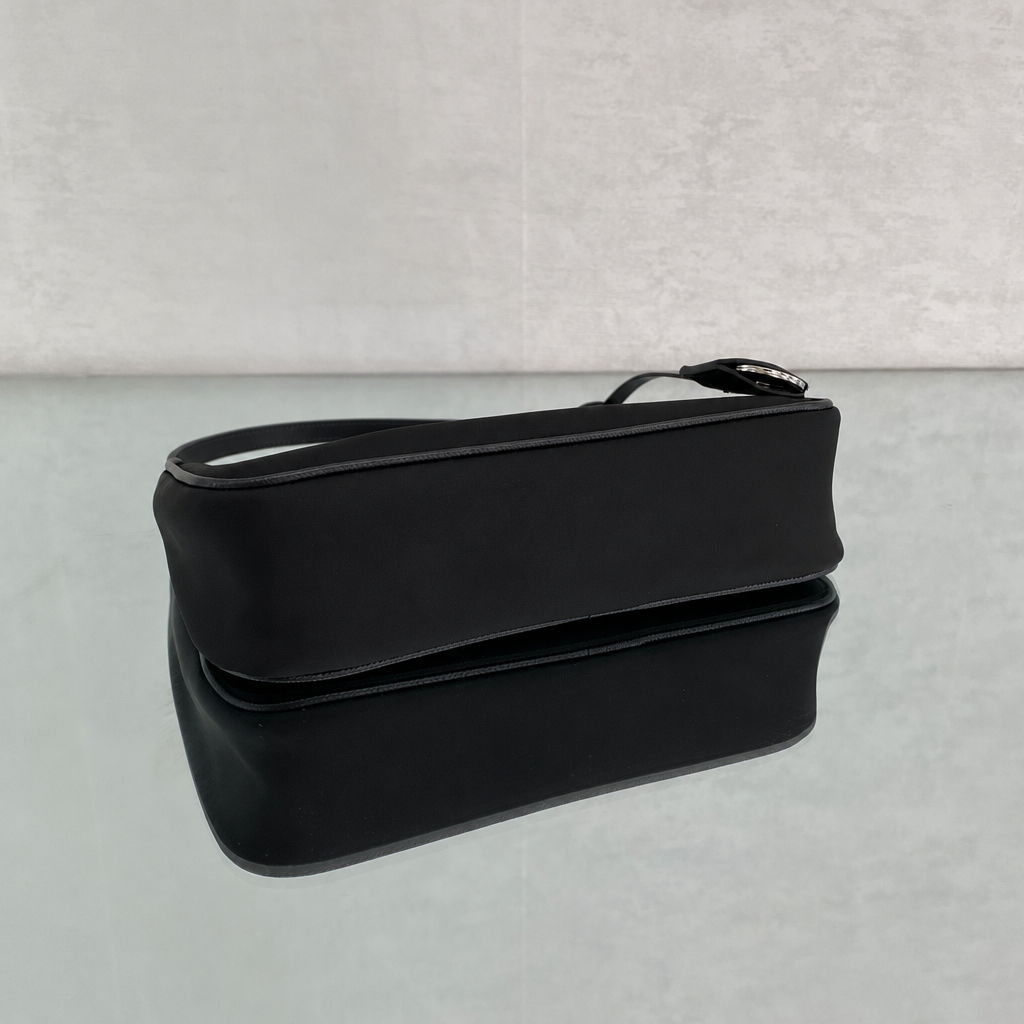 Re-Edition mini bag in Black Re-Nylon and Saffiano Leather