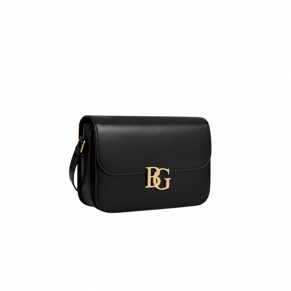 Triomphe Bag Classique in Black Shiny Calfskin