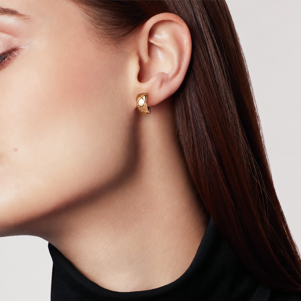 Coco Crush Earrings in 18K Beige Gold J11754